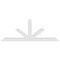 Ekena Millwork Saratoga Architectural Grade PVC Gable Bracket, 108"W x 40 1/2"H x 4"D x 6"F, 9/12 Pitch GBP108X41X0406SAR00 - alternate 5